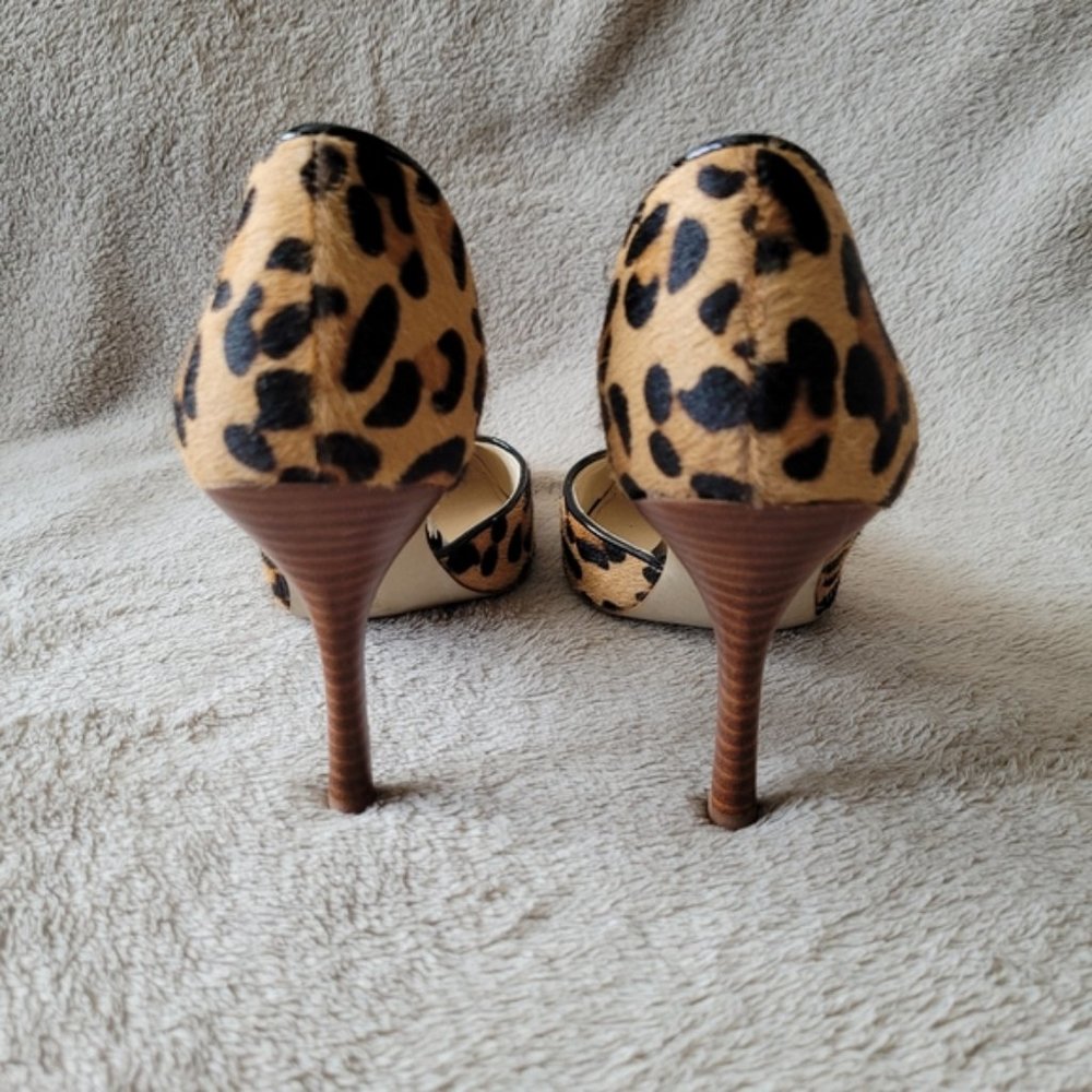 Anne Klein Zya leopard print d'orsay heels size 8.5 - Picture 6 of 10